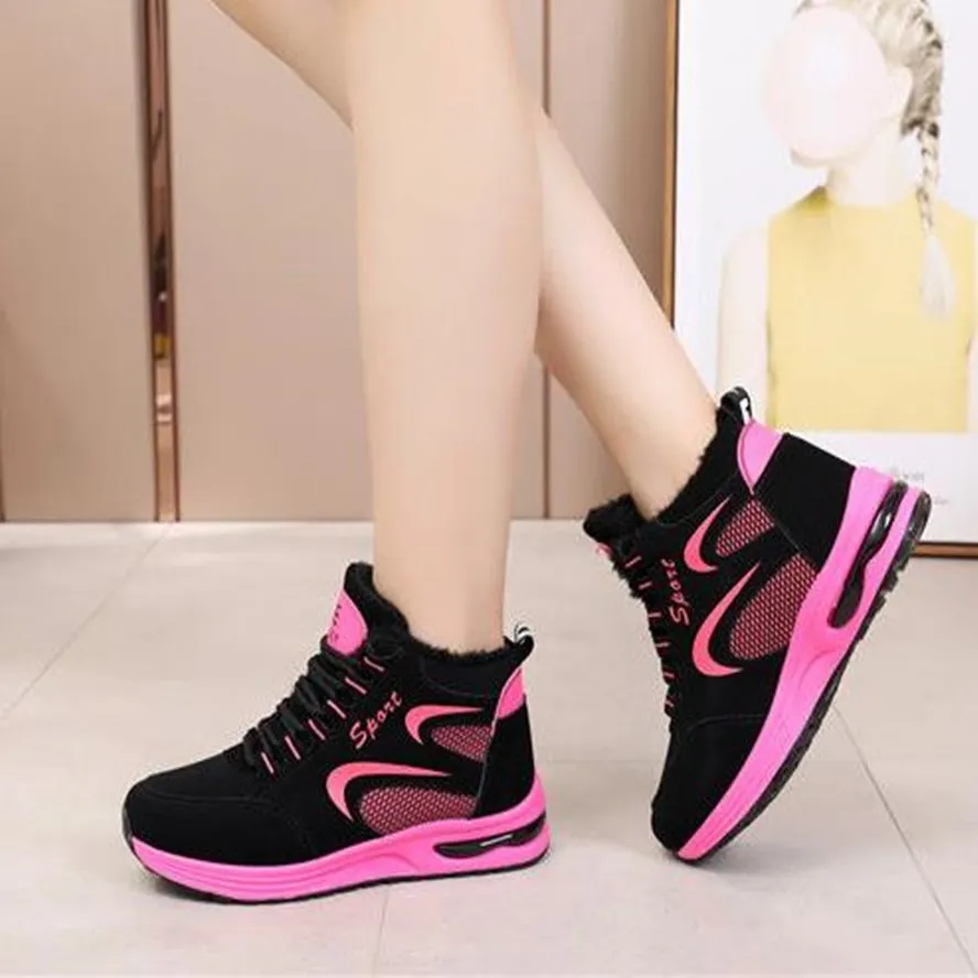 2020 осень-зима женские модные спортивные ботинки брендовая повседневная обувь