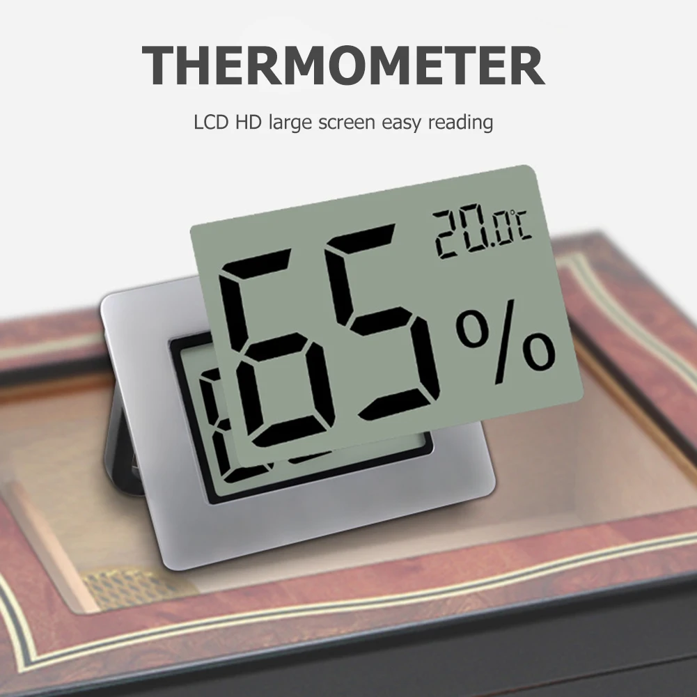 

Цифровой мини-датчик температуры и влажности с ЖК-дисплеем, комнатный удобный термометр, гигрометр