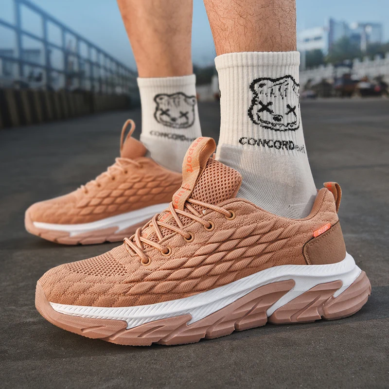 

2021 Men's Sneakers Damping Rubber Air Cushion Running Shoes Outdoor Comfortable Light Personality Leisure Shoes Large Size39-46