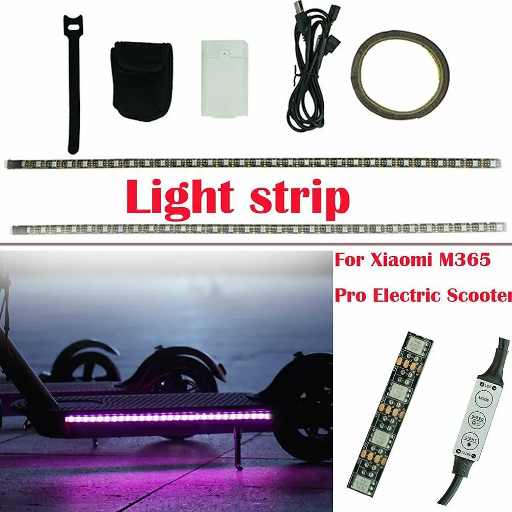 

Foldable Led Strip Bar Lamp For Mijia M365 Electric Scooter Night Cycling Safety Decorative Lights Skateboard Access