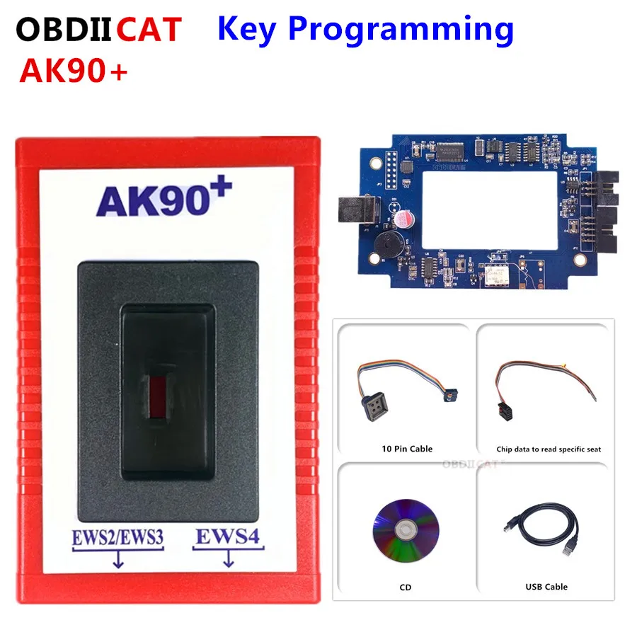 Новейшая модель Для B-MW C-AS/E-WS от 1995-2009 AK90 + ключевой программирующий Toolt плюс V3.19 OBD2
