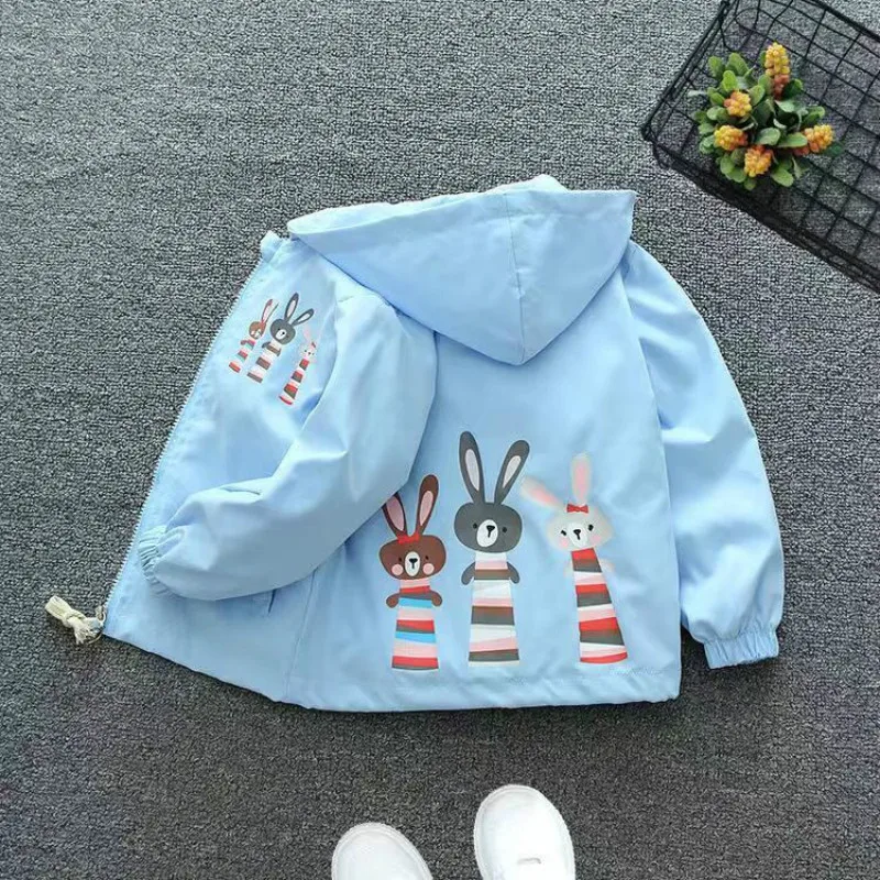 

Boys Spring Autumn Coats Kids Jackets Toddler Hooded Windbreaker With Hat Children Zipper Outerwear Baby Girls Clothes 6M-7Years