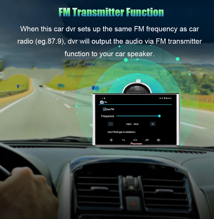 7 дюймовый автомобильный GPS навигатор Android 768M + 16 Гб Full HD 1080P DVR портативное для