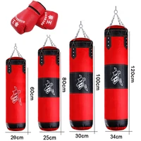 punching bag hanging boxing bag with gloves hand wraps hanging chains hook for mma muay thai karate taekwondo training fitness