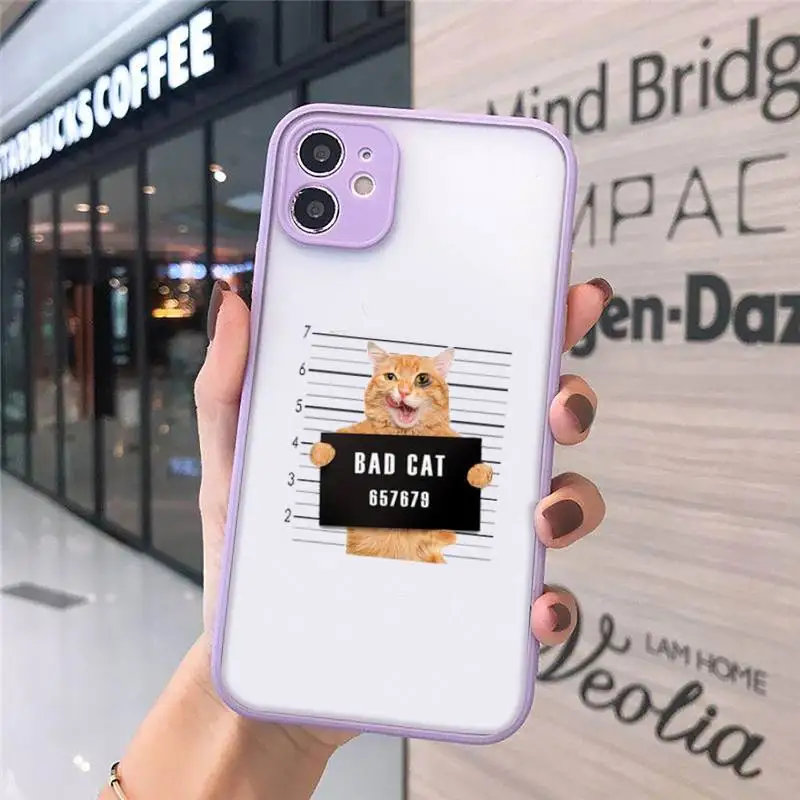 

Cute cat paw cartoon Phone Case matte transparent For iphone 7 8 11 12 plus mini x xs xr pro max cover