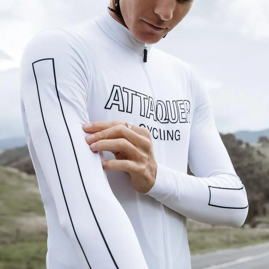 

ATTAQUER Cycling Jersey Thermal Fleece Bicycle Clothes Breathable Road Bike Racing Jersey ropa bicicleta hombre mtb invierno