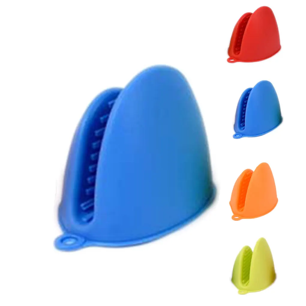 1/2 шт Силиконовые перчатки для духовки термоизолированные пальцев кухонные