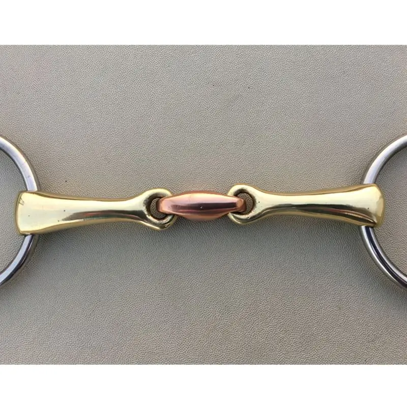 Кольцо из нержавеющей стали Snaffle Bit 14 5 см латунное оборудование для лошадей|bits|horse