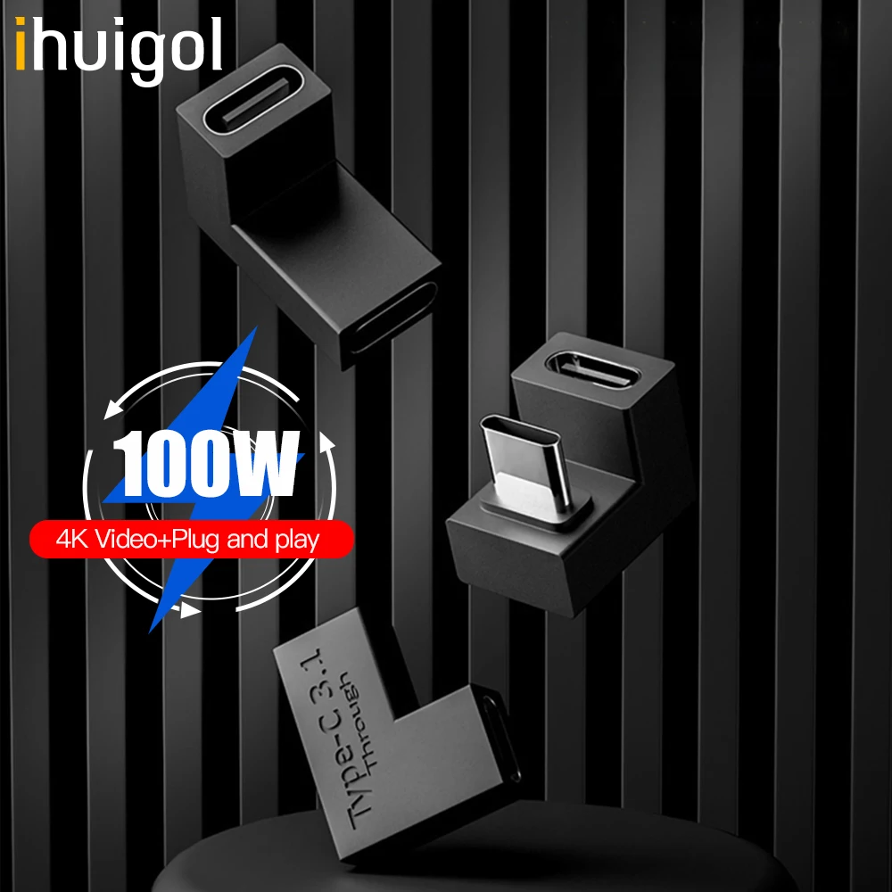 

ihuigol Type-C USB 3.1 Type C Male to Female USBC Converter Adapter Connector for Samsung Huawei Switch Game Console Accessories