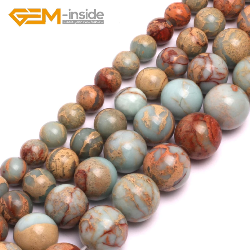 

4/6/8/10/12/14/20mm Round Natural Shou Shan Jades Stone Natural Beads Loose Bead For Jewelry Making Strand 15" DIY Wholesale