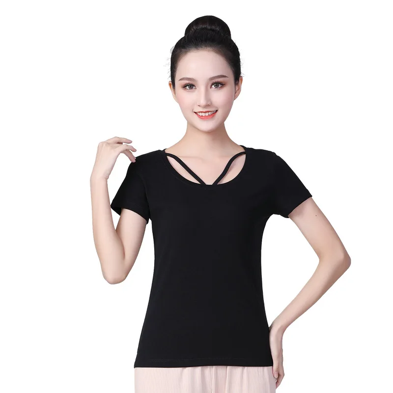 

Latin Dance Shirt Female National Standard Dancing Elegant Modal Top Practice Clothes Ballroom Dancewear Performance Clothing