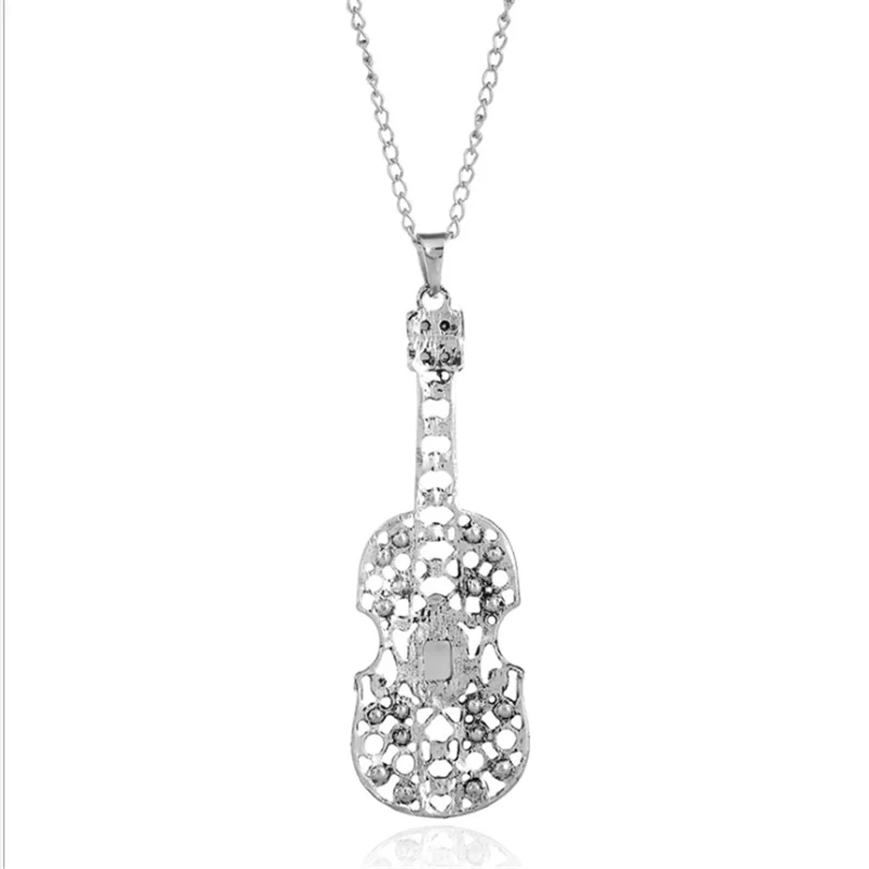 

European and American new jewelry vintage elephant cello palm pendant necklace simple fashion sweater chain