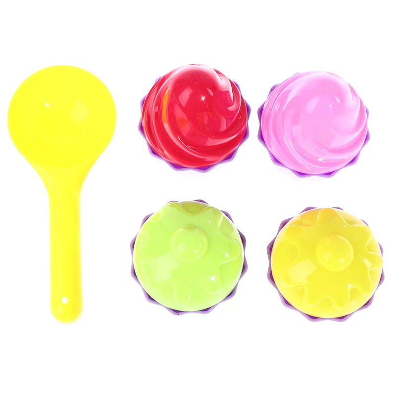 

9pcs/lot Sand Toy Ice Cream Mold Scoop Plastic Beach Toys for Children Kids Summer Outdoor Pretend Game Water Sand Cake Mould
