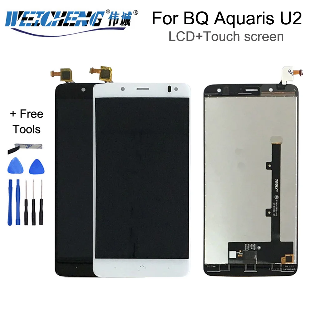 WEICHENG для BQ Aquaris U2 ЖК-дисплей+ инструменты для сенсорного экрана стеклянная панель для BQ U2 Lite lcd 5,2 дюймов Бесплатные инструменты