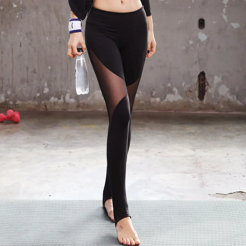 

Women Yoga Pants Sports Female Fitness Stitching Fitness Seamless Leggings Tight Skinny Breathable Yoga Pants Running Sweatpants