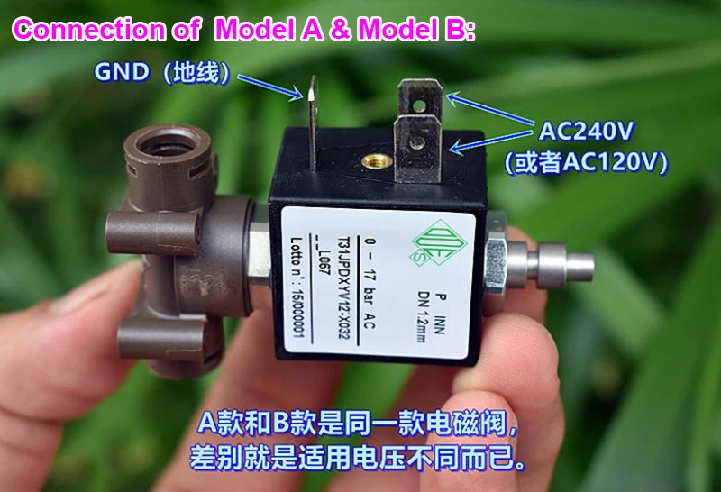 ODE 1/8 &quotAC110V/ AC 230V 2-х позиционный 3-ходовой электрические латунные