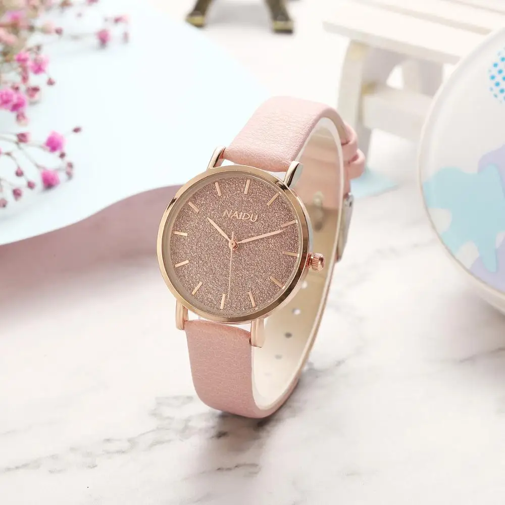 

שעוני נשים Fashion Casual Leather Belt Watches Simple Ladies' Small Dial Quartz Clock Dress Wristwatches Reloj mujer