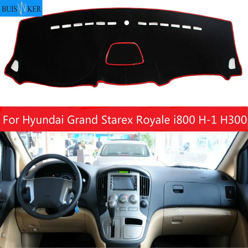 

Dashboard Cover Sun Shade Dash Mat Pad Carpet Stickers Interior Accessories For Hyundai Grand Starex Royale i800 H-1 H300 07~19