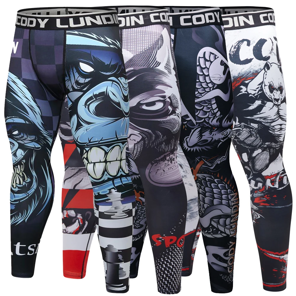 

Mens Gym Compression Leggings Sport Training Pants Men Running Tights Trousers Men Sportswear Dry Fit Jogging Pants Yoga Bottoms