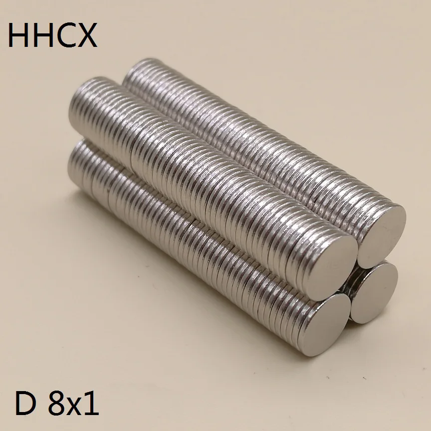 50 шт./лот дисковый магнит 8x1 N35 8*1 магниты 8 x 1 для динамика | Обустройство дома