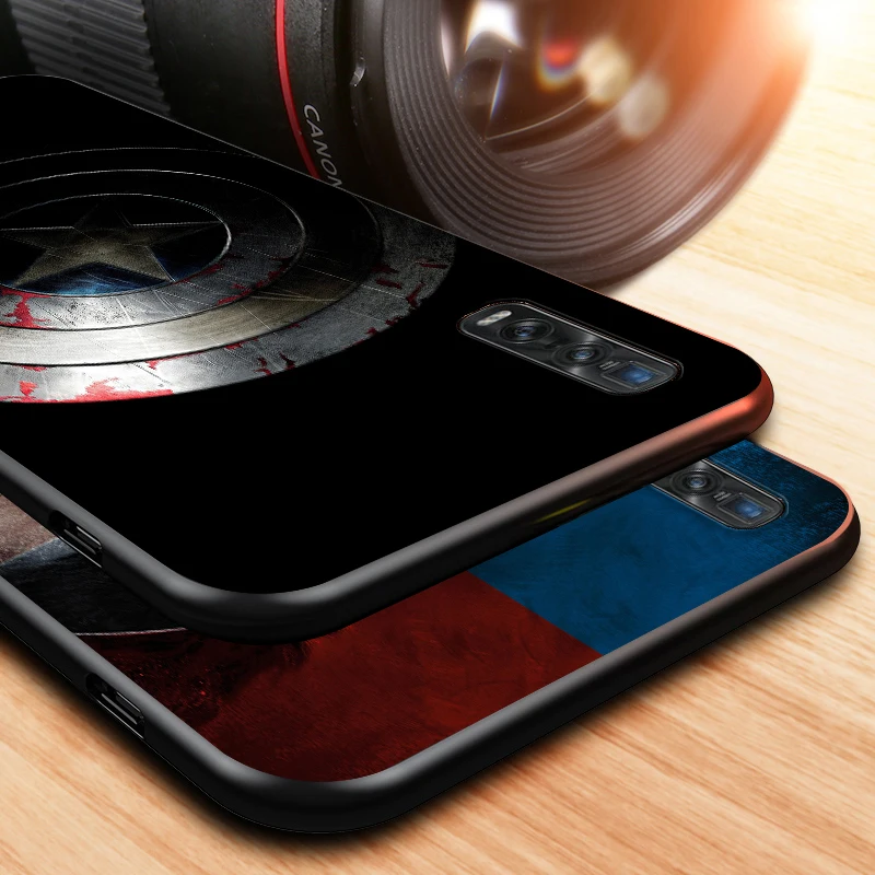 

Marvel C-Captain America for OPPO Find X2 X3 A94 A93 A73 A72 A53 A12E A1K A12 AX7 A5 2018 2020 LITE PRO NEO Black Phone Case
