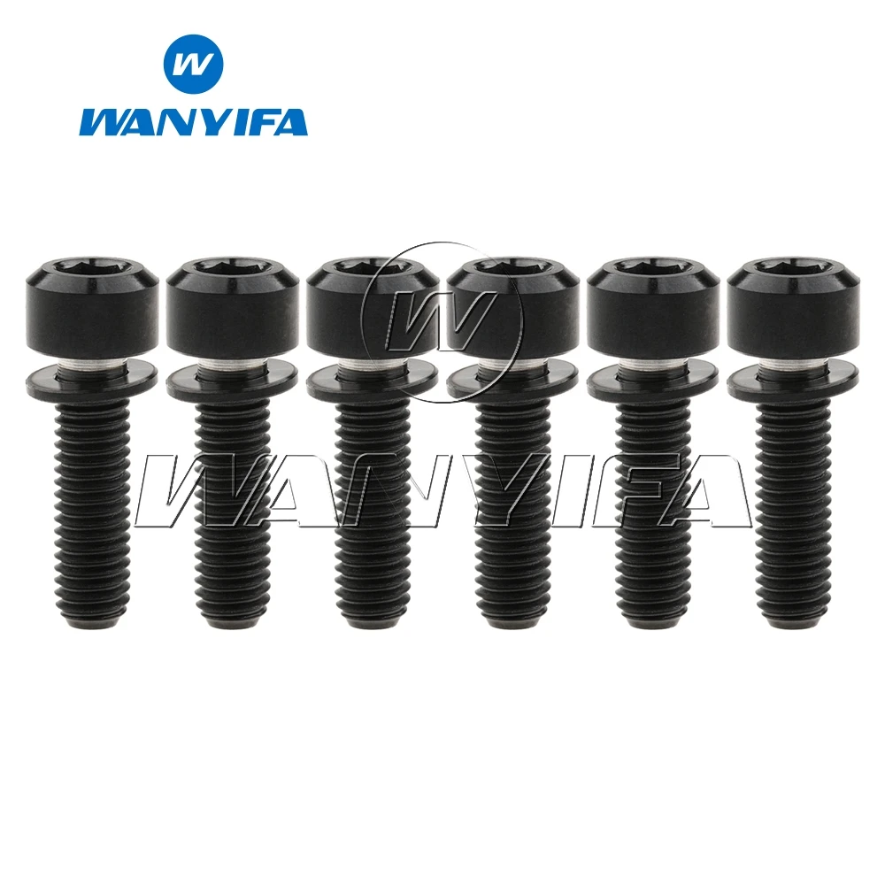 Титановый болт &quotwanifa&quot M5x16mm M5x18mm M5X20mm титановый Ti велосипедные шурупы с шайбой 6