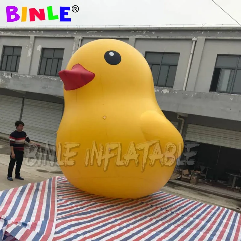 Творческий pvc воздухонепроницаемый большой надувной шар утка гигантский матрац