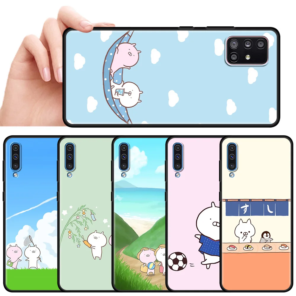 

Kawaii Sakumaru Cartoon Anime Back Case for Samsung Galaxy A51 A21s A12 A71 A31 A52 A32 5G A02s A72 A41 A11 A51 A42 Phone Bag