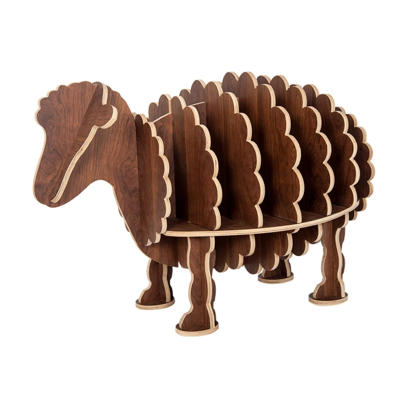 Деревянный книжный шкаф полка для хранения книг креативная детская мебель