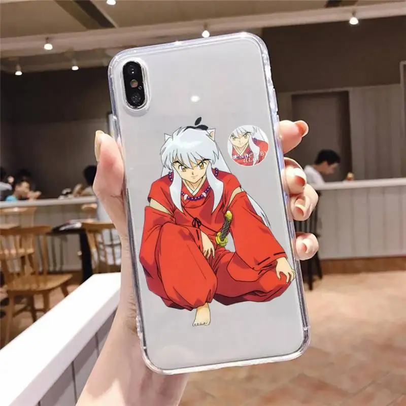 

Anime Inuyasha Higurash Japan Phone Case Transparent for iPhone 6 7 8 11 12 s mini pro X XS XR MAX Plus Fashion protective shell