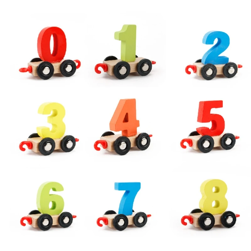 

1Set Montessori Train Blocks Interactive Toys Educational Baby Toys Baby Blocks Toddlers Sensory Stacking Blocks Set