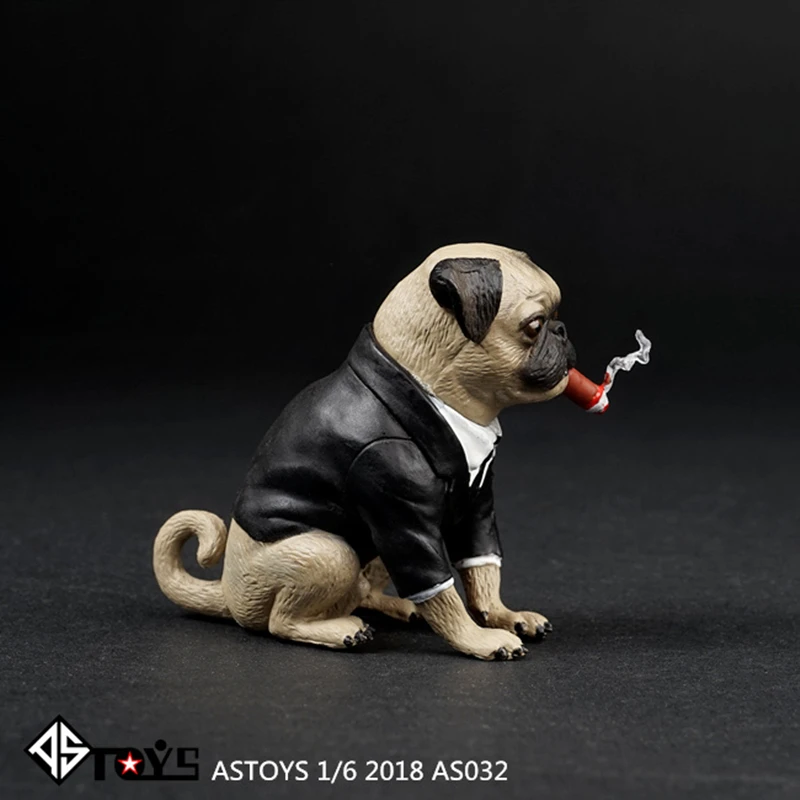 Масштаб 1/6 Starling сигара собака питомец фигурка животного сцена для мужчин в черном