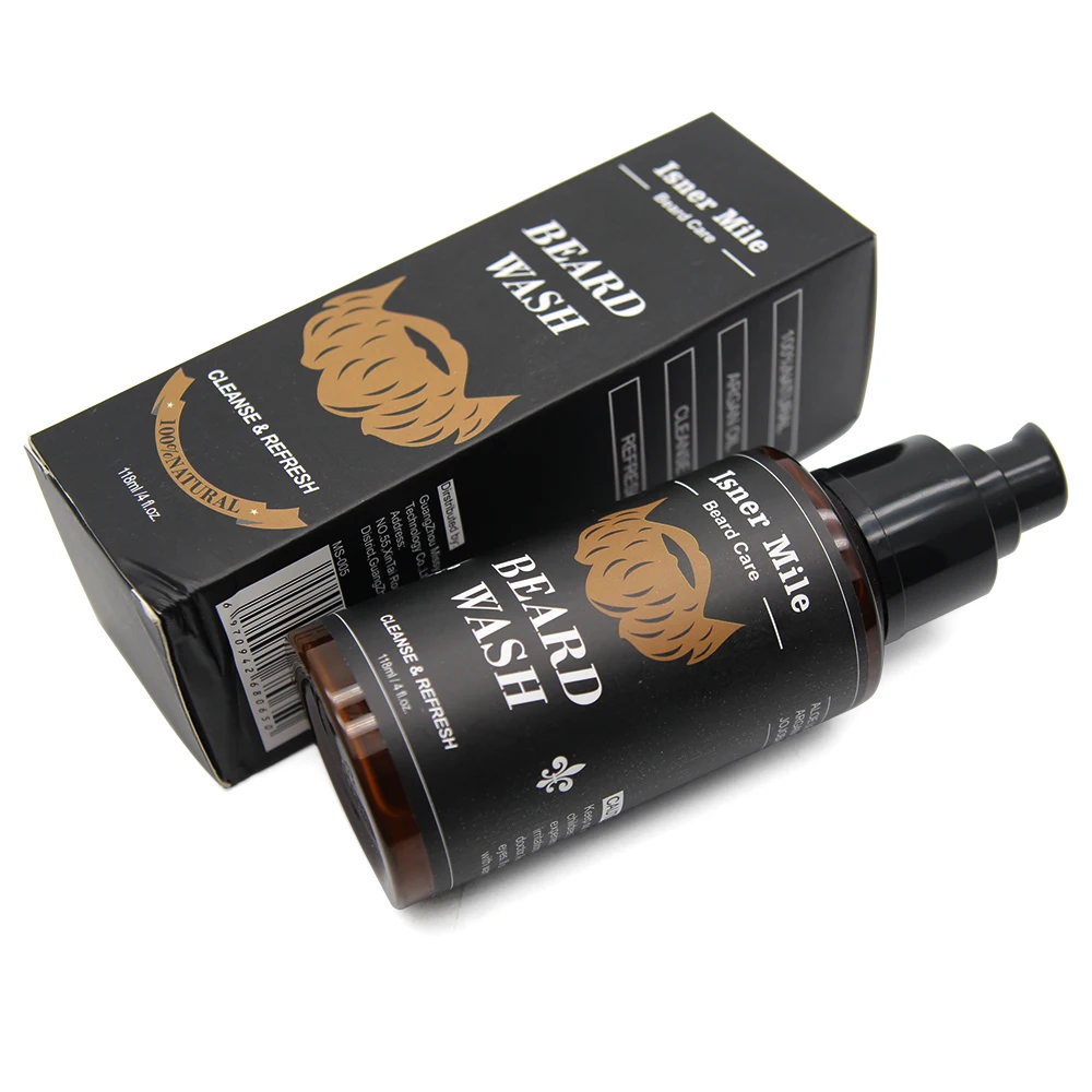 

1PCS Men Beard Wash Shampoo Deep Cleansing Nourishing 118ML Soften Strengthen Beard Luster Moisturiser Care Gift Dropshipping