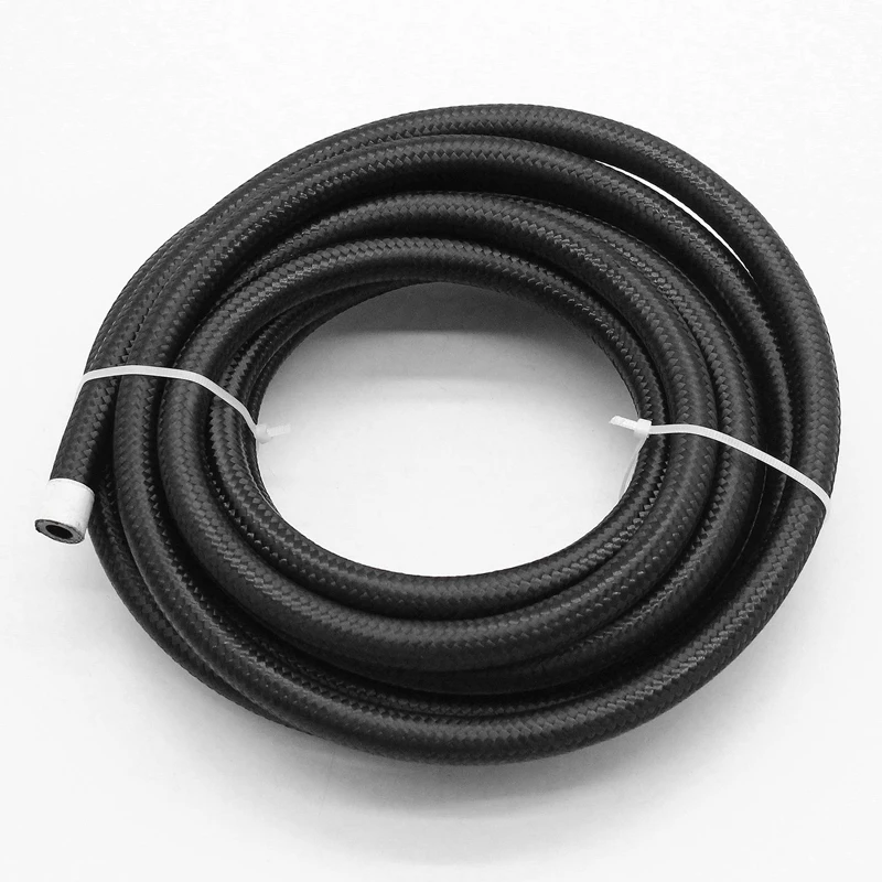 

Universal 20 Feet Black 6AN Nylon & Stainless Steel Braided Fuel Oil Gas Line