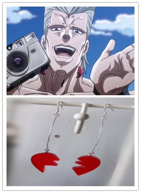 Необычные приключения джинсы Пьер полнарефф косплей серьги-Крючки для ушей |