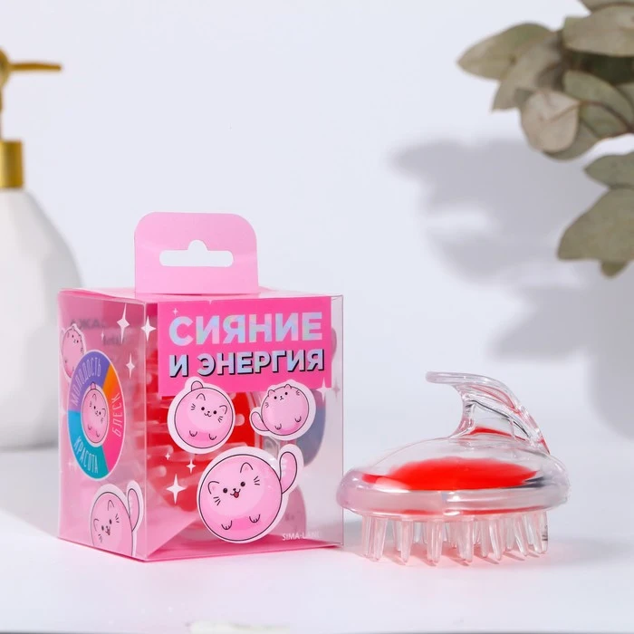 Массажёр для головы в пвс коробке "Сияние и энергия" 8 5 х 6 см 7010413 | Красота