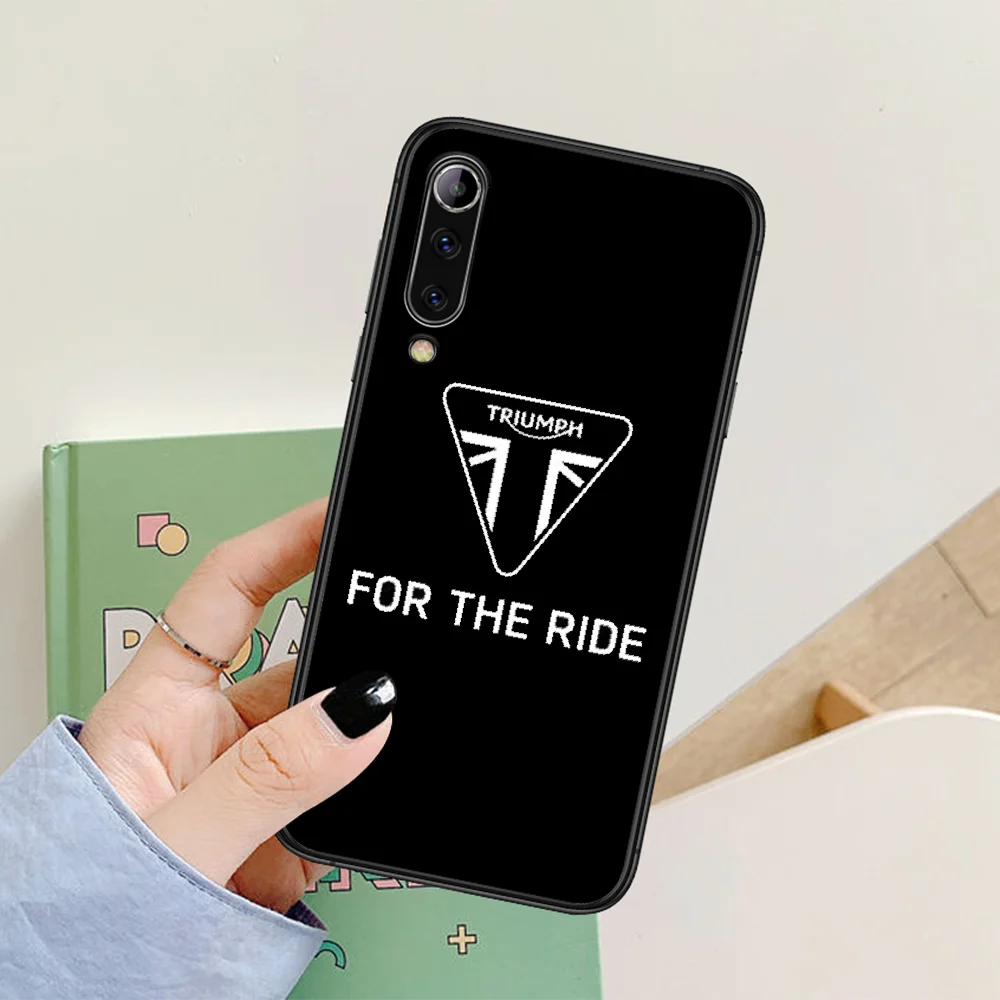 

Triumphs Motorcycle Phone Case For Xiaomi Mi Note 10 A3 9 MAX 3 A2 8 9 Lite Pro Ultra black Shell Soft Bumper Fashion Hoesjes