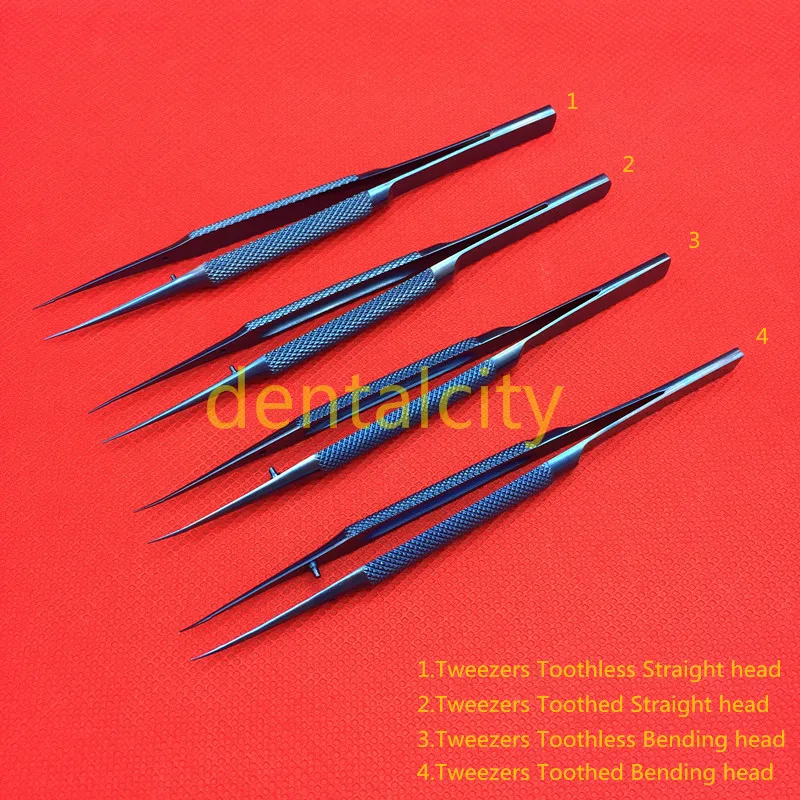 12.5cm/14cm Titanium Microsurgical Ophthalmic Surgical Instruments Scissors+Needle Holders +Tweezers Dental Instruments