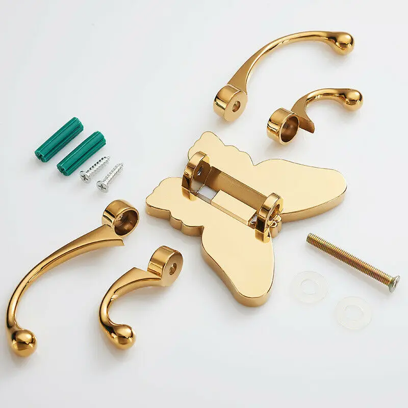 VOURUNA бабочка ванная комната 4 крючка полотенце вешалка для одежды Крючок халата