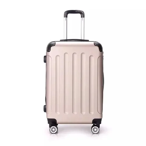 Beige KLQDZMS Новая мода ретро 2" 24 дюймов багаж на колёсиках Спиннер бизнес сумка для путешествий чемодан брендовая сумка на колесиках - Цвет: Beige
