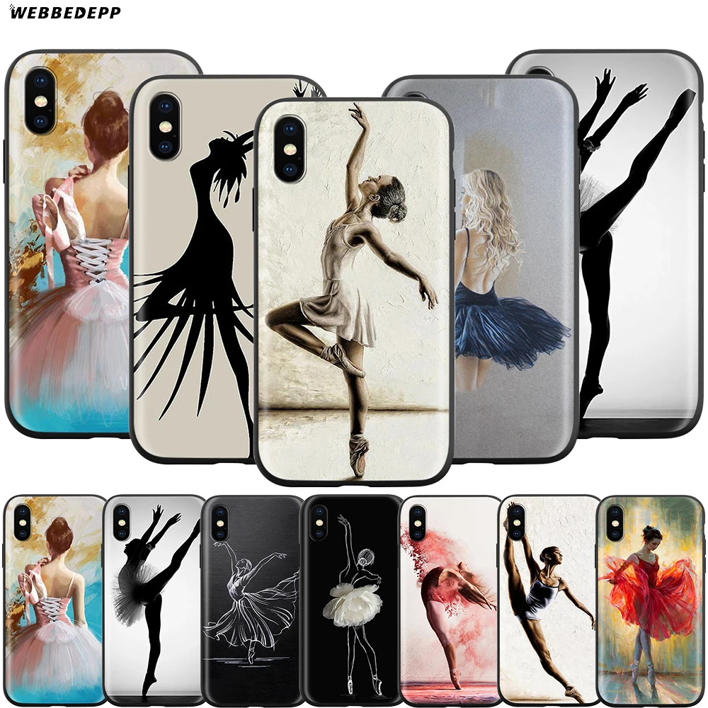 Webbedepp чехол с танцующей балериной для Apple iPhone 12 Mini 11 Pro XS Max XR X 8 7 6 6S Plus 5 5S SE|Бамперы| |