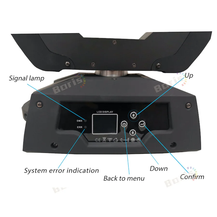 Беспошлинный 12-кратный Светодиодный прожектор с вращающейся головкой 36x10 Вт RGBW 4