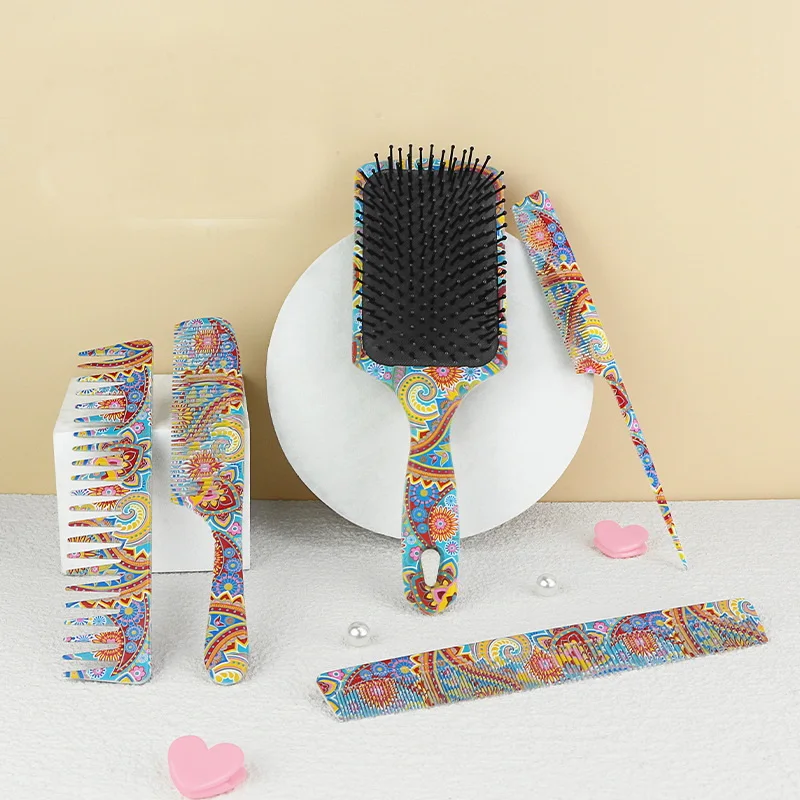 

NEW High Quality Printing Airbag Comb Hairdressing And Smooth Hair Tool Hairdressing Nylon Air Comb Comb Comb Cushion