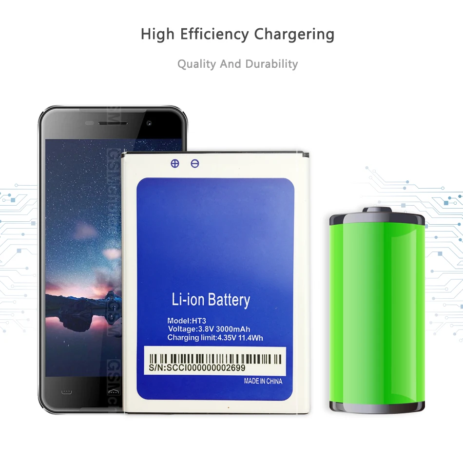 

Battery For Homtom HT3 HT3 Pro Mobile Phone Batteries