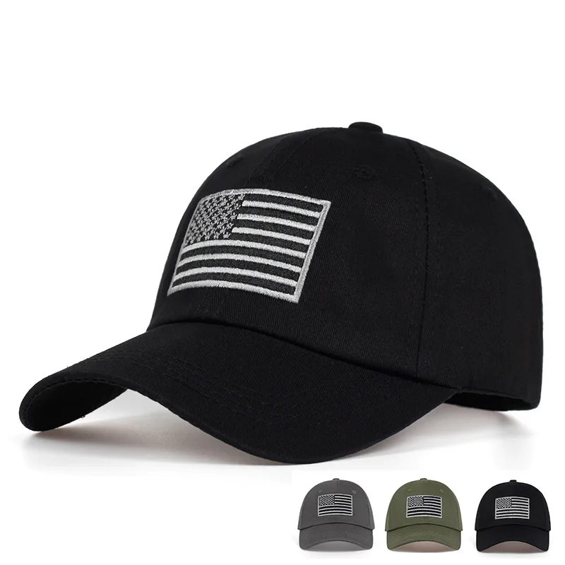 

Fashion Baseball Cap Usa Flag Embroidered Cotton Adjustable Unisex Snapback Hats Outdoor Sports Casual Golf Caps Gorras