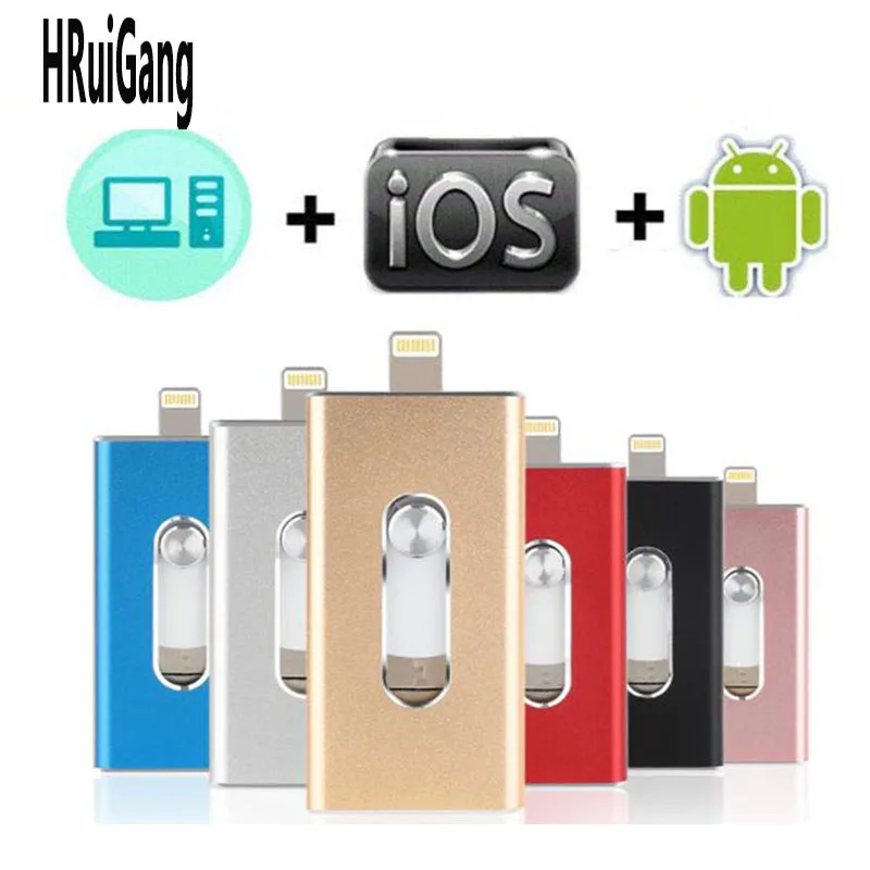 USB флеш накопитель флешка для iPhone Xs Max X 8 7 6 iPad 16/32/64/128 GB карта памяти Android ключ флэш
