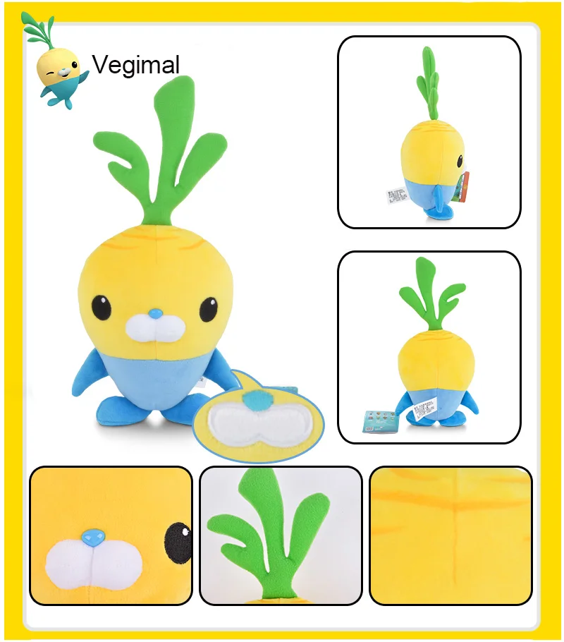 Оригинальные Octonauts 46 см/30 см/19 см Плюшевые игрушки Барнакл песо Kwazii Tweak игрушечные животные подарок на день рождения ребенок Рождественская игрушка