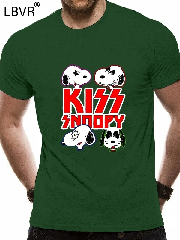 I Was Made For Loving You Baby Snoopie tee Kiss Band Parody Black T Dynasty модная футболка унисекс для мужчин и