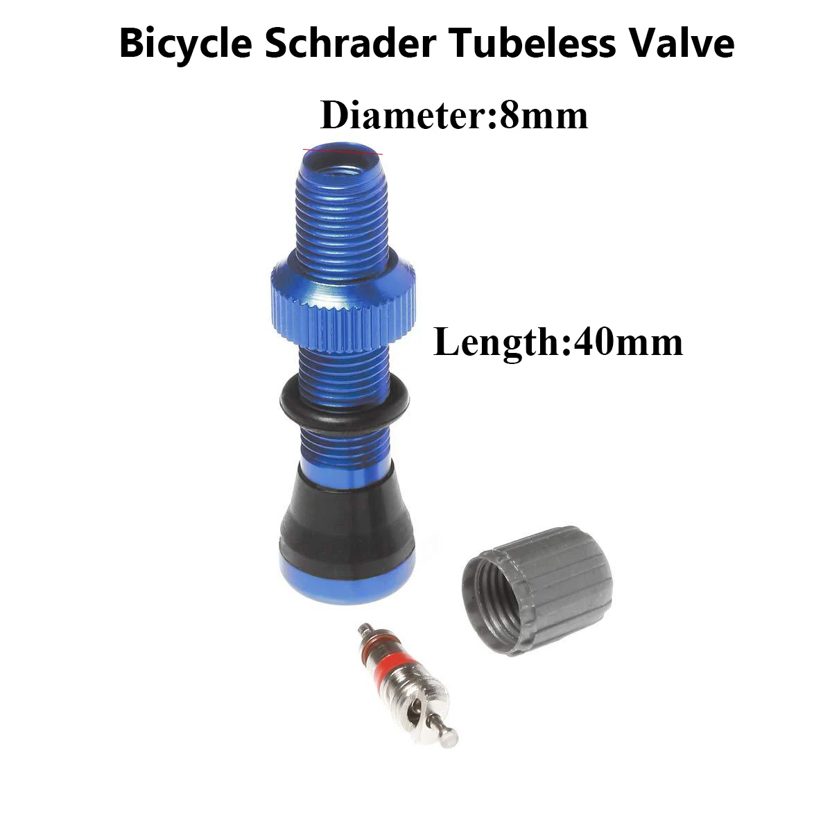 1 шт./2 шт. 40 мм MTB велосипедный Шредер бескамерные шины клапан для горного