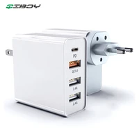 48w multi usb type c pd charger qc 3 0 fast wall charger for samsung iphone 11 huawei tablet quick charging power supply adapter